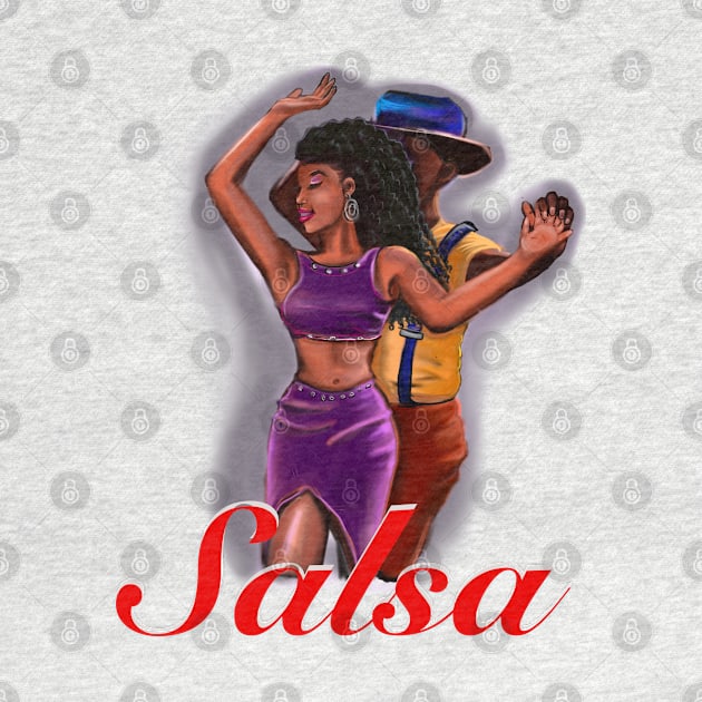 Salsa dancing couple 2- the top 100 gifts ideas for lovers of Salsa by Artonmytee